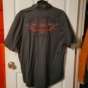 Harley Davidson button down shirt